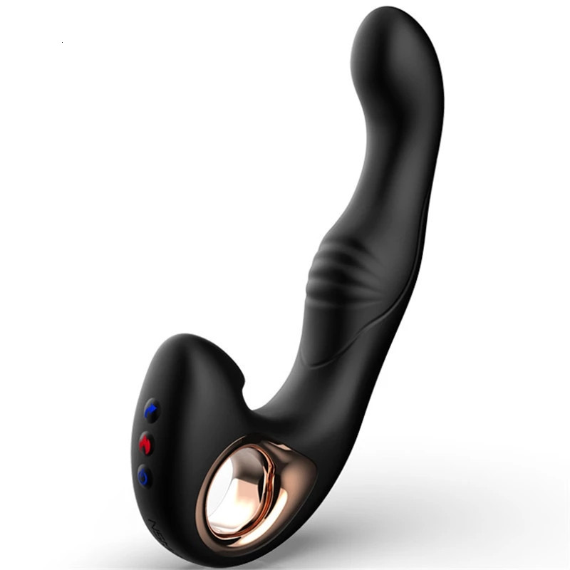 Vibrators Sex Shop Tickling Prostate Massager Vibrator Heating Vibrating Butt Plug10 Speed Finger Anal Masturbation Sex Toys For Men Gay 230520