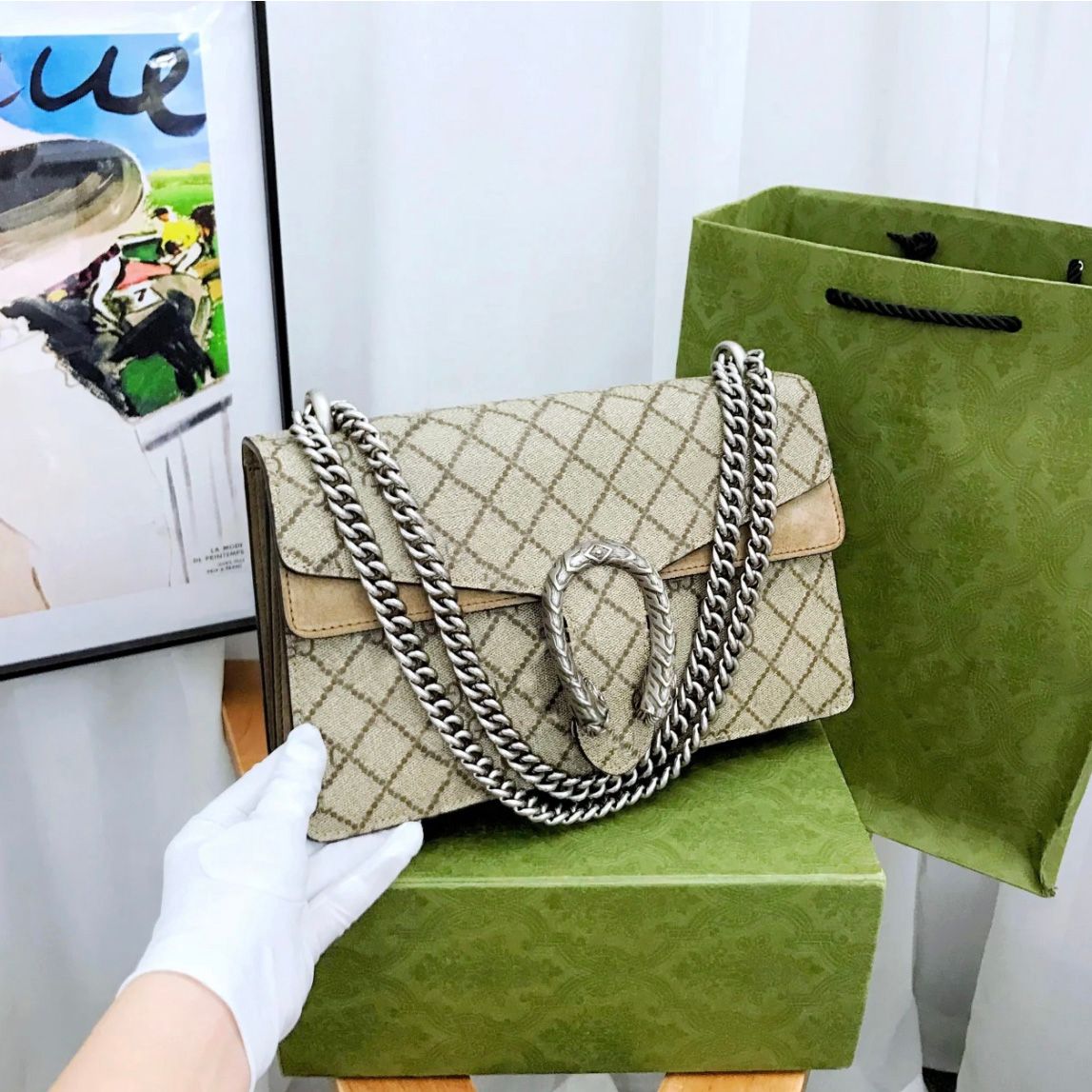 2023 Women Designers Shoulder Bag Classic Chain Fashion Plaid Flower Luxury Brand Wallet Vintage Ladies Brown Leather Handbag high quality Party crossbody purse
2023 Women Designers Shoulder Bag Classic Chain Fashion Plaid Flower Luxury Brand Wallet Vintage Ladies Brown Leather Handbag high quality Party crossbody purse