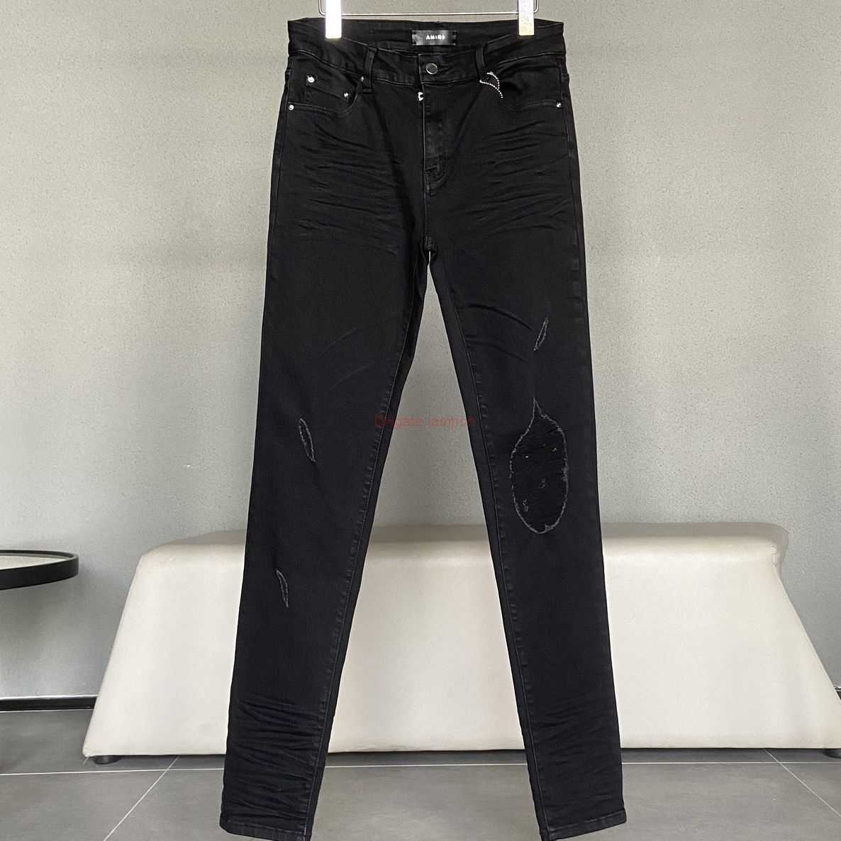 Designer Clothing Amires Jeans Denim Pants Amies Single Knee Broken Hole Basic Black Washed High Street Jeans Slimming Elastic Leg Versatile Fashion Pants Distress
Designer Clothing Amires Jeans Denim Pants Amies Single Knee Broken Hole Basic Black Washed High Street Jeans Slimming Elastic Leg Versatile Fashion Pants Distress