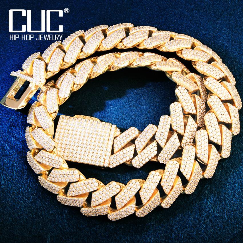 Necklaces 19mm Big Miami Cuban Chain Men Hip Hop Necklace Gold Color Bling Zirconia Link Fashion Rock Rapper Jewelry
Necklaces 19mm Big Miami Cuban Chain Men Hip Hop Necklace Gold Color Bling Zirconia Link Fashion Rock Rapper Jewelry