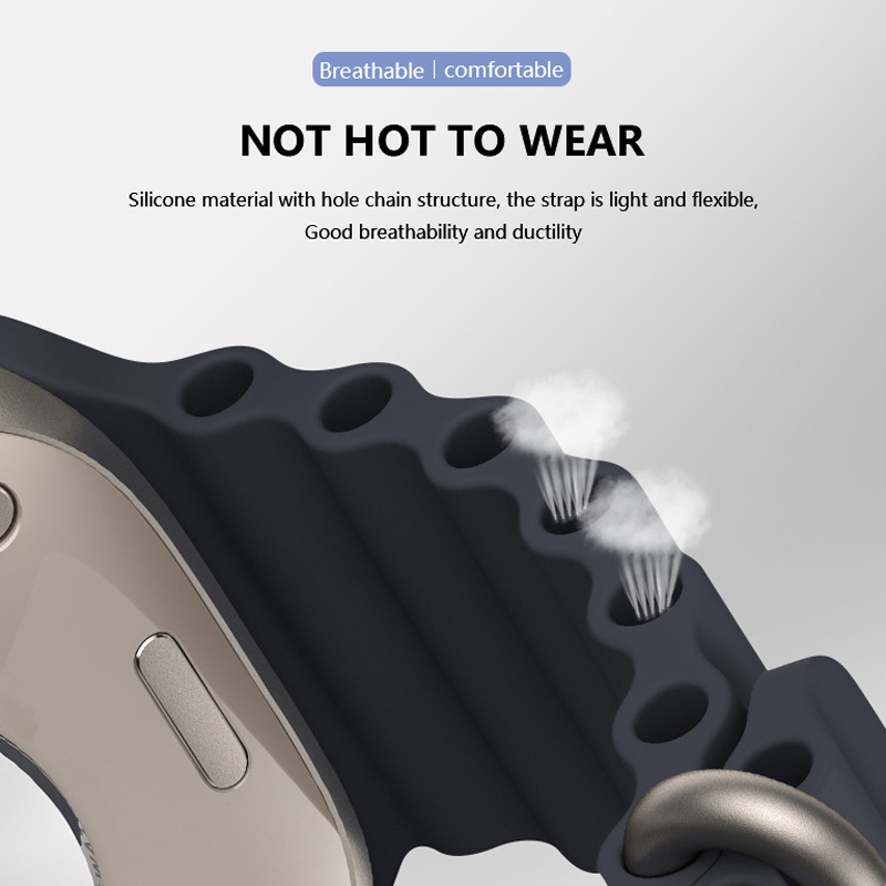 Smartwatch Strap for iWatch Band 49mm 45mm 41mm Silicone Rubber Watch Band for iWatch Ultra Serie 8 7 6 SE
Smartwatch Strap for iWatch Band 49mm 45mm 41mm Silicone Rubber Watch Band for iWatch Ultra Serie 8 7 6 SE