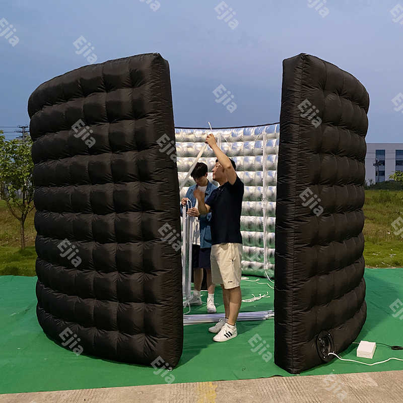 13ft Portable Led Photo Booth Backdrop Inflatable 360 Photo Booth Enclosure For Party Event Advertising 360 Photo Booth