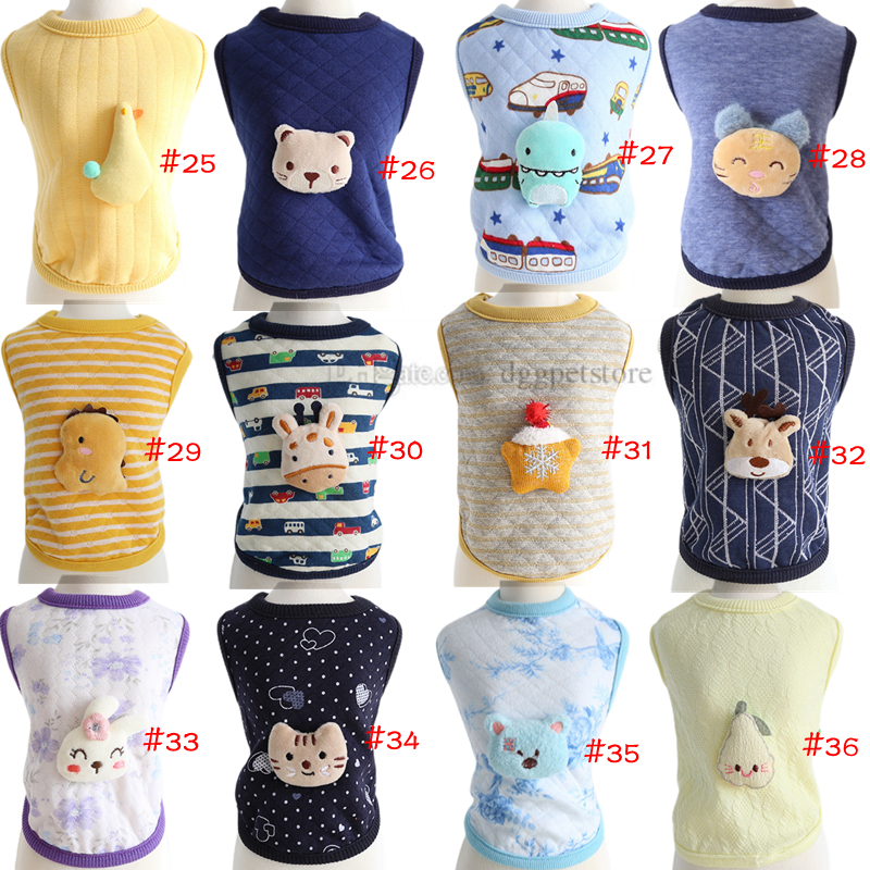 Warm Shirts for Dog Rabbit Cat Bunny Clothes with Lamb Unicorn Bear Pattern Cute Soft Cotton Sweater Comfortable Pet Costume Boy Girl Kitten Puppy XXS