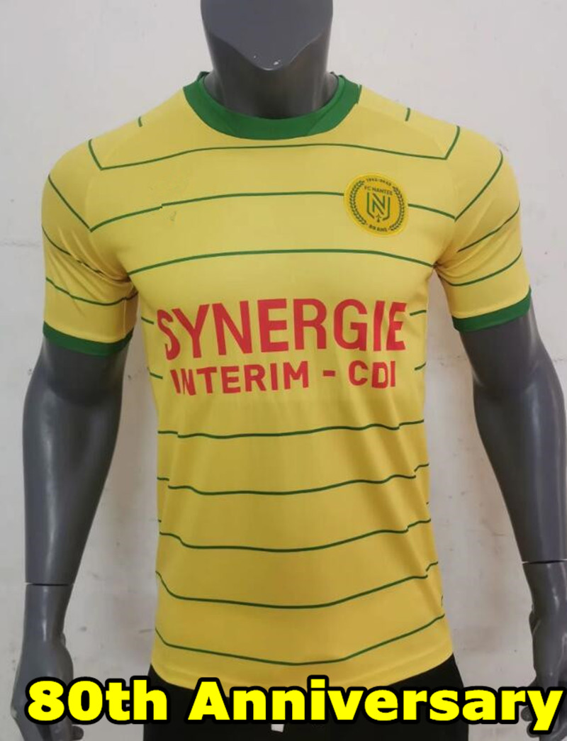 80th Anniversary FC Nantes 2023 Special soccer jerseys BLAS DELORT SIMON VICTOR MERLIN CHIRIVELLA MOUTOUSSAMY football shirt, Yellow
80th Anniversary FC Nantes 2023 Special soccer jerseys BLAS DELORT SIMON VICTOR MERLIN CHIRIVELLA MOUTOUSSAMY football shirt, Yellow