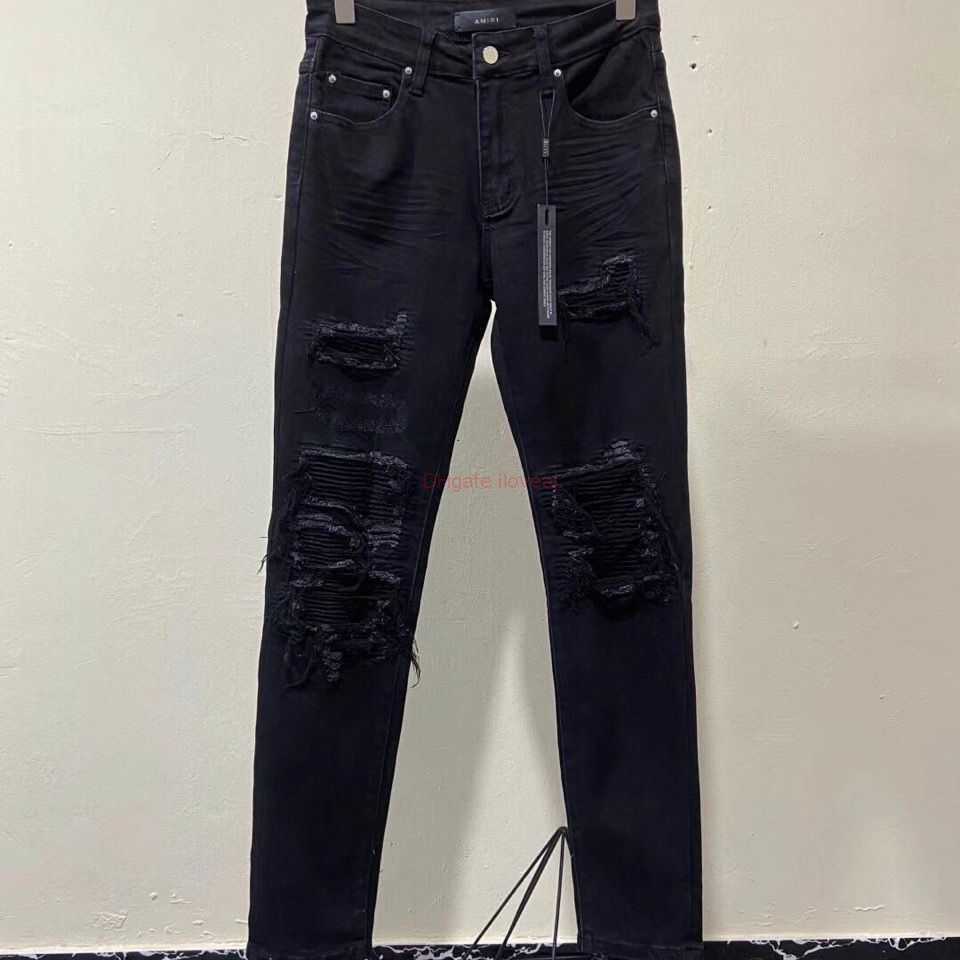 Designer Clothing Amires Jeans Denim Pants Amies Street Fashion Brand Black Hole Jeans Scraped Patch Beggar Pants Elastic Slim Fit Leggings Distressed Ripped 2023
Designer Clothing Amires Jeans Denim Pants Amies Street Fashion Brand Black Hole Jeans Scraped Patch Beggar Pants Elastic Slim Fit Leggings Distressed Ripped 2023