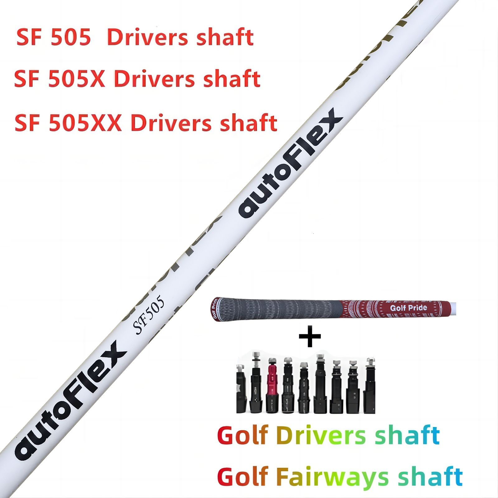 Club Grips Brand Golf Drivers Shaft White Autoflex SF505xxSF505SF505x Flex Graphite Free Assembly Sleeve And Grip 230522
Club Grips Brand Golf Drivers Shaft White Autoflex SF505xxSF505SF505x Flex Graphite Free Assembly Sleeve And Grip 230522