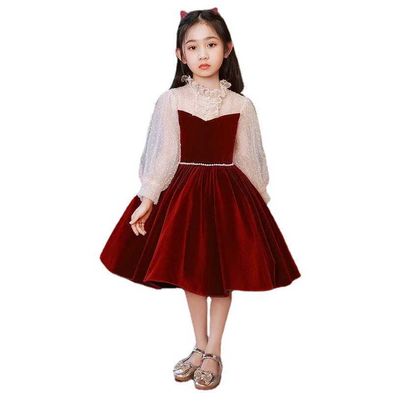 Girl's Dresses Elegant Birthday Sequin Evening Dress Youth Girl Party Frog Wedding Children Vestido G220523