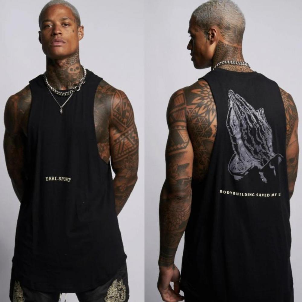 Mens Tank Tops Mens Fitness Tank Top Summer Bodybuilding Vest Cotton Sleeveless Muscle Breathable Male TankTop Gyms Clothing Men Tank Tops