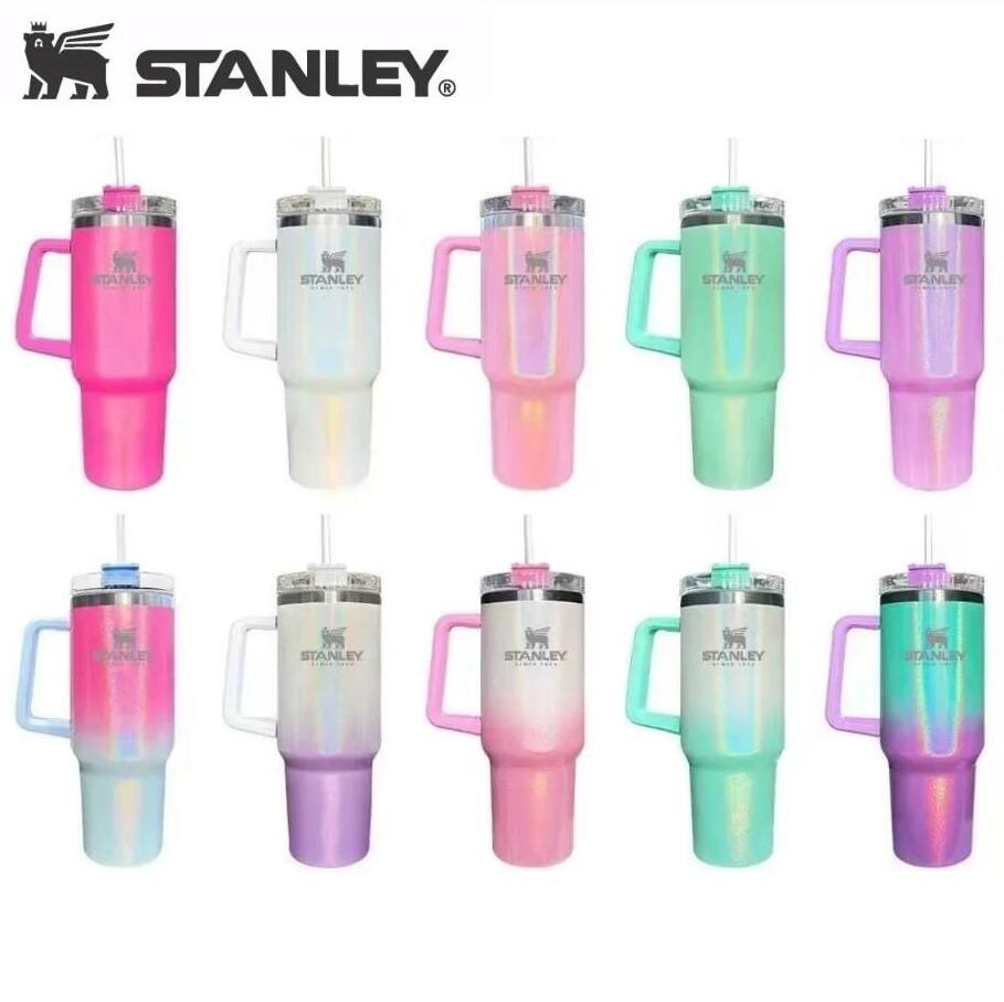 Stanley 40oz Giltter Sublimation Tumbler Cups With Handle Lids And Straw Gradient Color Insulated Stainless Steel Car Mugs Keep Drink Cold Water Cups With logo 0414, Multi-color
Stanley 40oz Giltter Sublimation Tumbler Cups With Handle Lids And Straw Gradient Color Insulated Stainless Steel Car Mugs Keep Drink Cold Water Cups With logo 0414, Multi-color