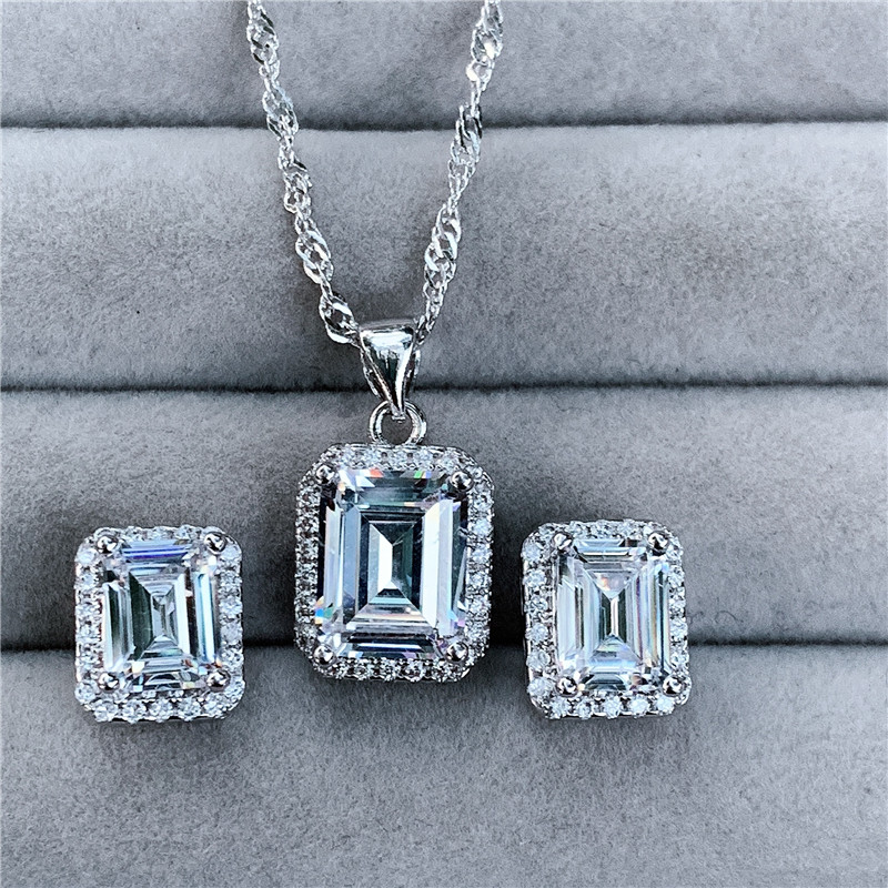 Vauable pendants 925 Sterling silver AAAAA zircon Statement Wedding Pendant necklace for Women Bridal Party Jewelry