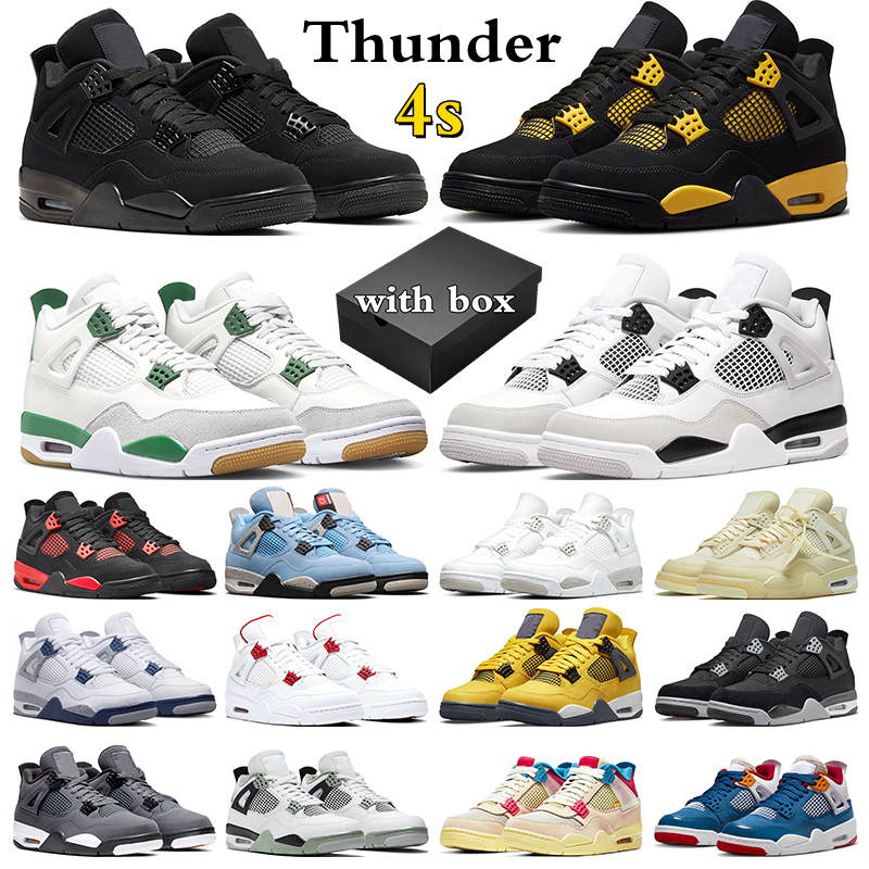 with box jumpman 4 basketball shoes military black cat 4s Pine Green Thunder Seafoam Cactus Jack Midnight Navy mens trainers women sneakers sports
with box jumpman 4 basketball shoes military black cat 4s Pine Green Thunder Seafoam Cactus Jack Midnight Navy mens trainers women sneakers sports