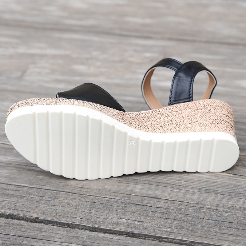 Sandals Lucyever Ankle Buckle Wedges Sandals for Women Summer Patchwork Platform Sandles Woman Thick Sole Gladiator Sandalias Mujer 230523