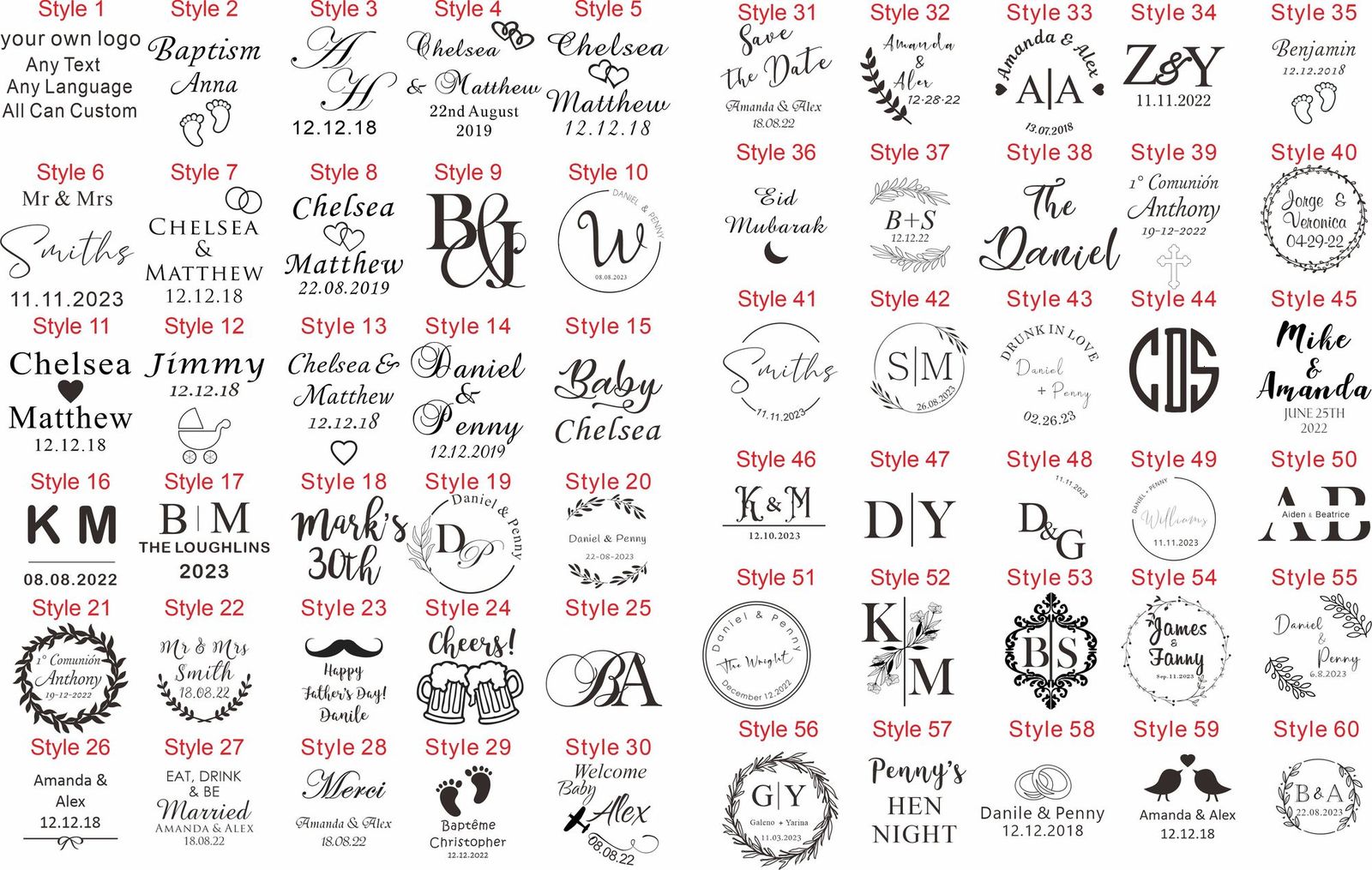 Other Event Party Supplies 100PCS Personalized Engraved Stir Sticks Etched Drink Stirrers Bar Swizzle Acrylic Table Tag Baby Shower Decor 230522