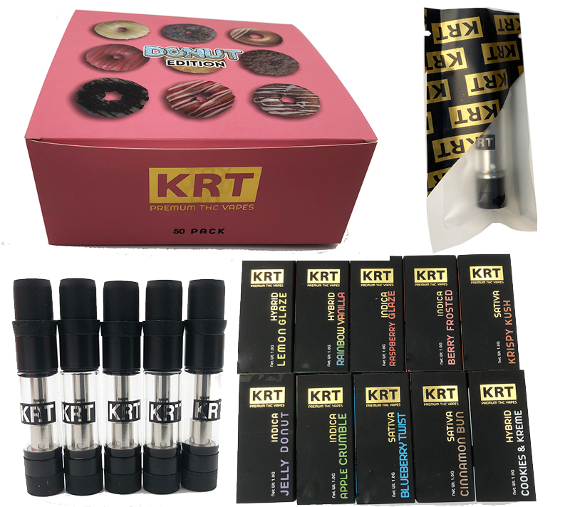 KRT Cart Donut Edition 0.8ml/1.0ml Vape Carts cartridege Atomizer 510 Thread cartridges Empty vape Cart Vaporize for thick oil
KRT Cart Donut Edition 0.8ml/1.0ml Vape Carts cartridege Atomizer 510 Thread cartridges Empty vape Cart Vaporize for thick oil