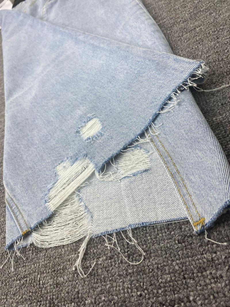 Women's Jeans Women Irregular Front Slit Design Cut Denim Skirt 2023 Fashion High Waisted Slim Long