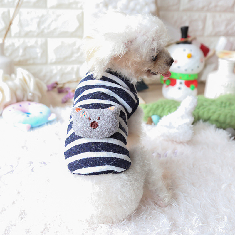 Warm Shirts for Dog Rabbit Cat Bunny Clothes with Lamb Unicorn Bear Pattern Cute Soft Cotton Sweater Comfortable Pet Costume Boy Girl Kitten Puppy XXS