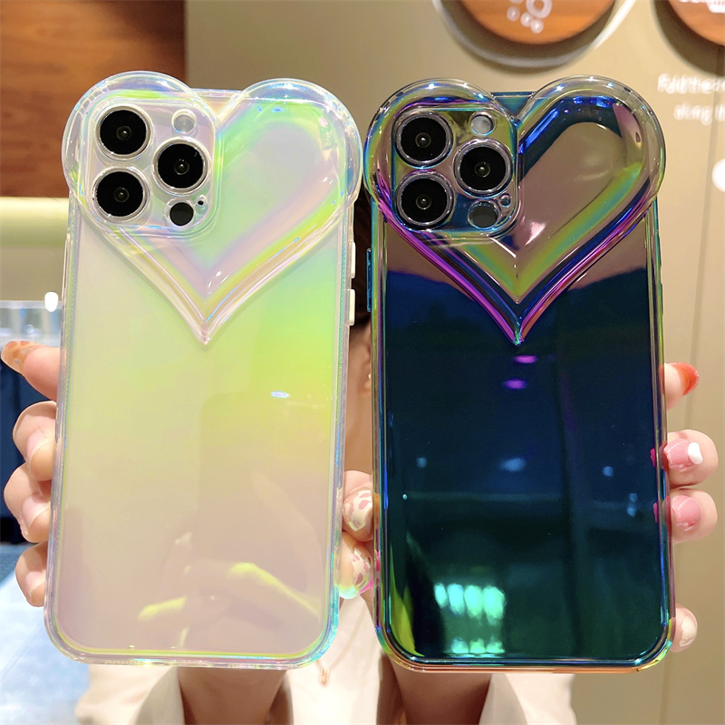 Gradient Rainbow Love Heart Phone Case For iPhone 13 12 11 Pro Max 7 8 Plus Xr X Xs Funda Clear Transparent Soft Silicone Cover
Gradient Rainbow Love Heart Phone Case For iPhone 13 12 11 Pro Max 7 8 Plus Xr X Xs Funda Clear Transparent Soft Silicone Cover