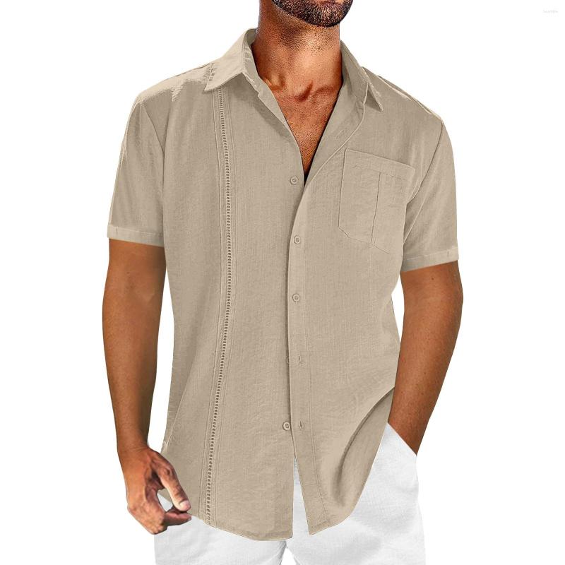 Men' Casual Shirts Men' Summer Solid Color Short-Sleeved Lapel Shirt Street Style Slim Tops, Khaki
Men' Casual Shirts Men' Summer Solid Color Short-Sleeved Lapel Shirt Street Style Slim Tops, Khaki