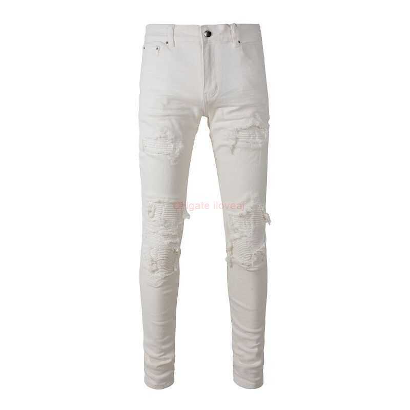 Designer Clothing Amires Jeans Denim Pants Amies Street Four Seasons Jeans Mens Broken Holes Wash Pleated Patches Worn Elastic Slim Fit Pants European New Distresse, 7592
Designer Clothing Amires Jeans Denim Pants Amies Street Four Seasons Jeans Mens Broken Holes Wash Pleated Patches Worn Elastic Slim Fit Pants European New Distresse, 7592