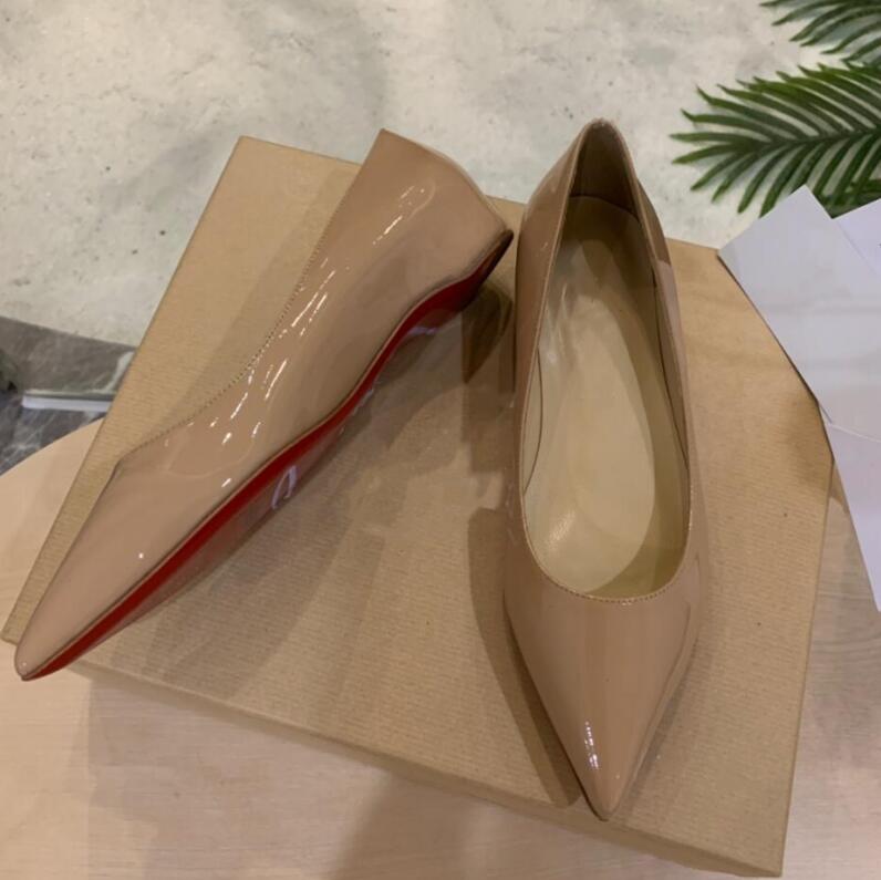 2023 Top Quality Women Shoes Red So Nice Kate Bottoms Styles flat Nude Color Genuine Leather Point Toe Pumps 35-44
2023 Top Quality Women Shoes Red So Nice Kate Bottoms Styles flat Nude Color Genuine Leather Point Toe Pumps 35-44