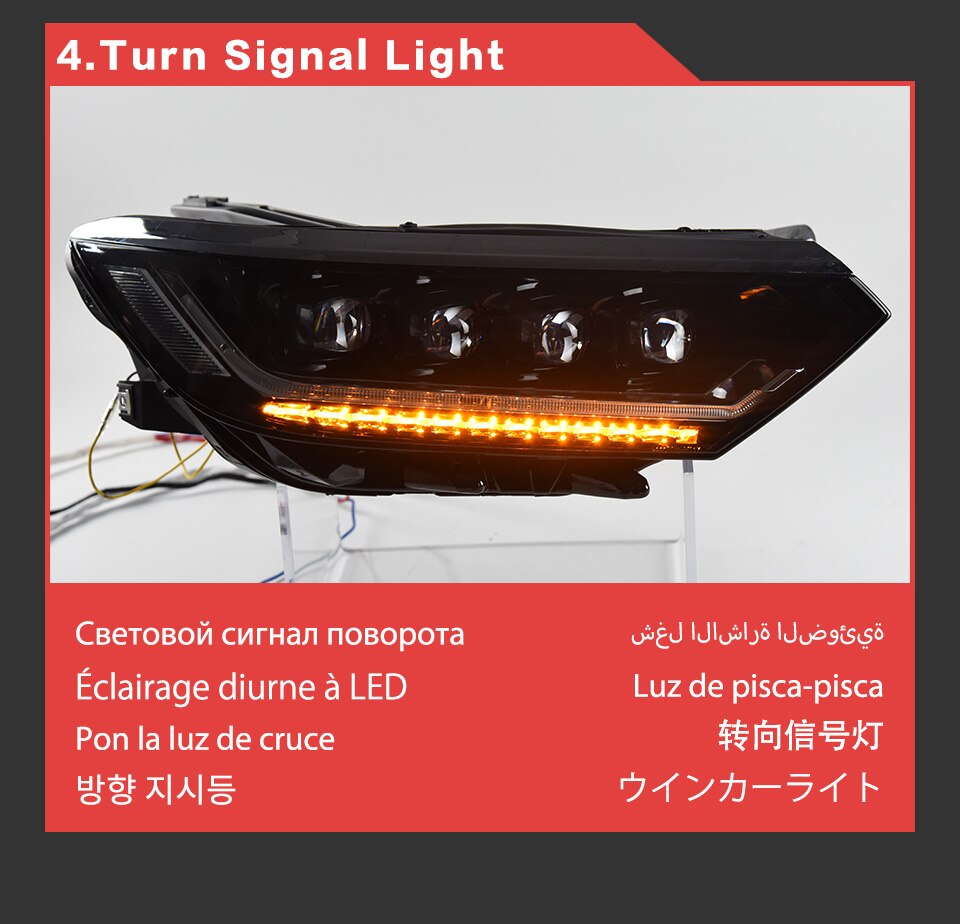 Car Styling Head Lamp for Passat B8 European Version LED Headlight 20 15-20 19 Magotan Front DRL Dynamic Signal Lights Auto Part