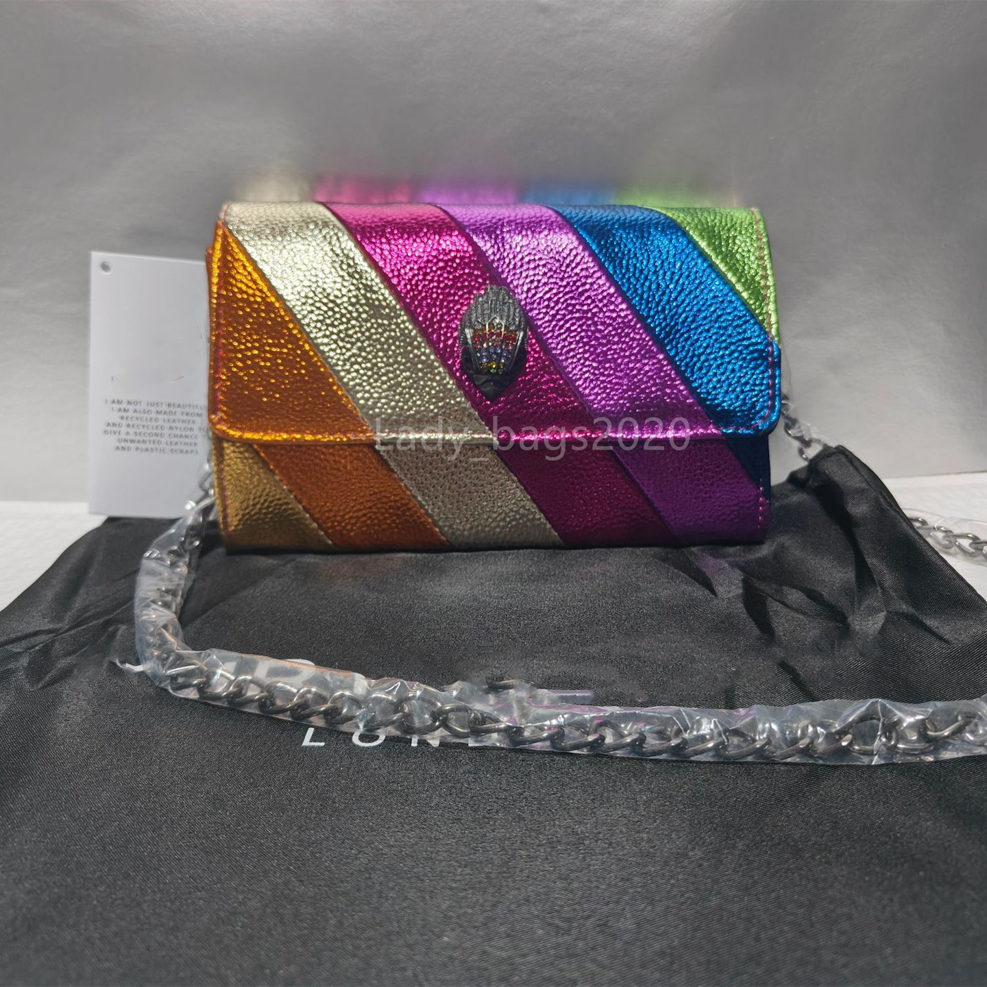 Kurt Geiger Mini Kensington Love Heart Shoulder Bags Black Lager Chain Handbag Women Rainbow Cow Leather Eagle Cross Body Bag Crossbody Purse Handbags, As pic 2-18cm
Kurt Geiger Mini Kensington Love Heart Shoulder Bags Black Lager Chain Handbag Women Rainbow Cow Leather Eagle Cross Body Bag Crossbody Purse Handbags, As pic 2-18cm