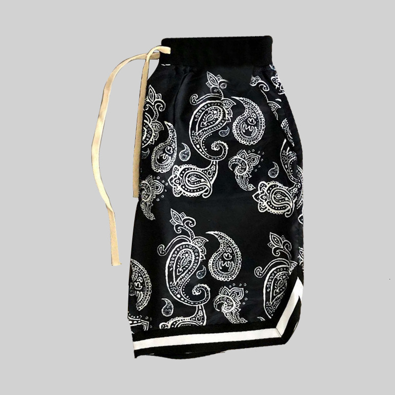 Mens Shorts Summer Harajuku Men Bandana Pattern Fashion Hip Hop Short pant Bottoms Elastic Wais Man Casual pants 230522