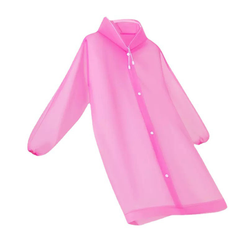 Raincoats Reusable EVA Hooded Rain Coat Unisex Waterproof Long Windproof Poncho Outdoor Hiking Camping Transparent Fashion Portable Rainwear