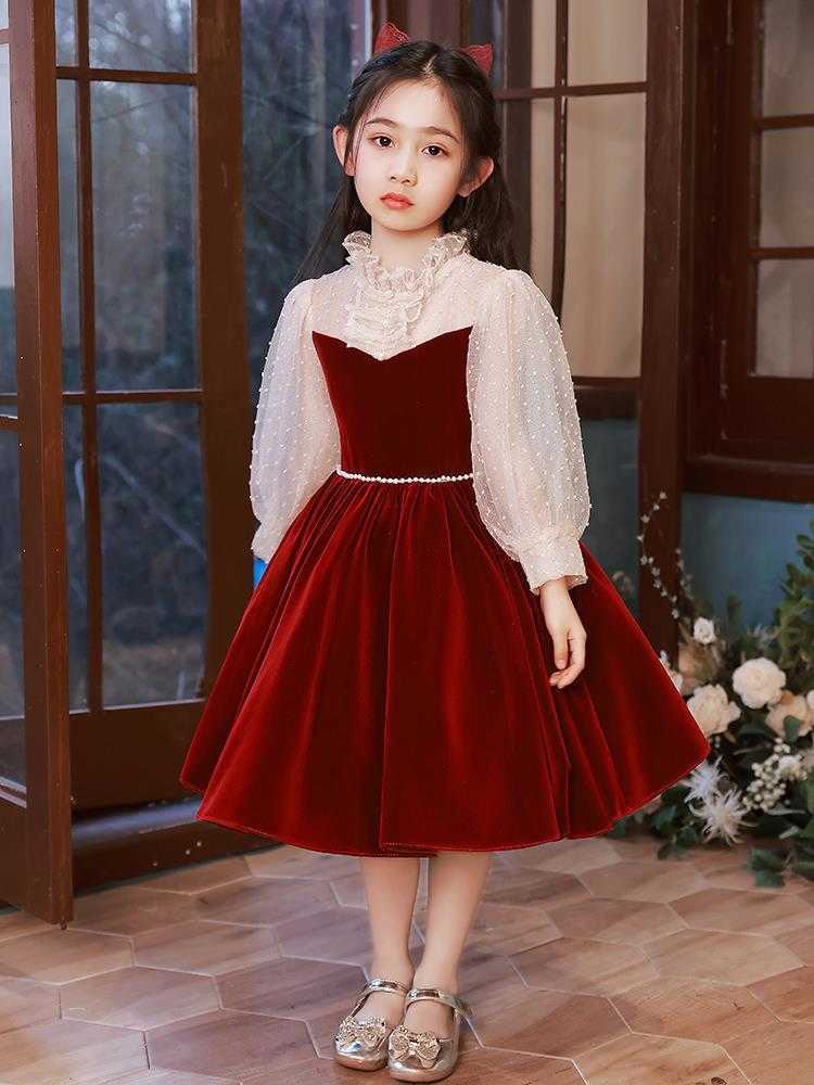 Girl's Dresses Elegant Birthday Sequin Evening Dress Youth Girl Party Frog Wedding Children Vestido G220523