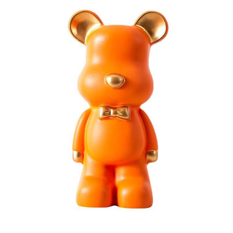 Decorative Objects Figurines 2023 Sculpture Violent Bear Statue Piggy Bank Money Boxes Ornament Desk Accessories Kids Toys Christmas Gift Home Decor G