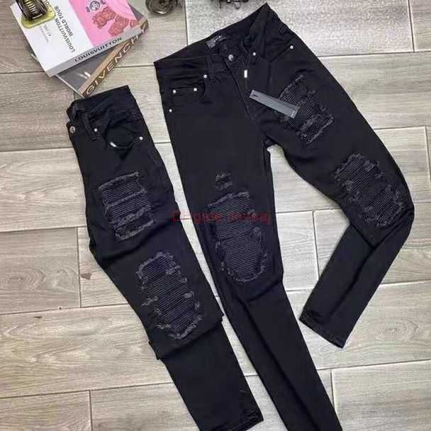 Designer Clothing Amires Jeans Denim Pants 520 Amies High Street Leather Split Hole Black Jeans for Men Youth Slp Fashion Brand Elastic Slim Fit Small Feet Pants Distr
Designer Clothing Amires Jeans Denim Pants 520 Amies High Street Leather Split Hole Black Jeans for Men Youth Slp Fashion Brand Elastic Slim Fit Small Feet Pants Distr