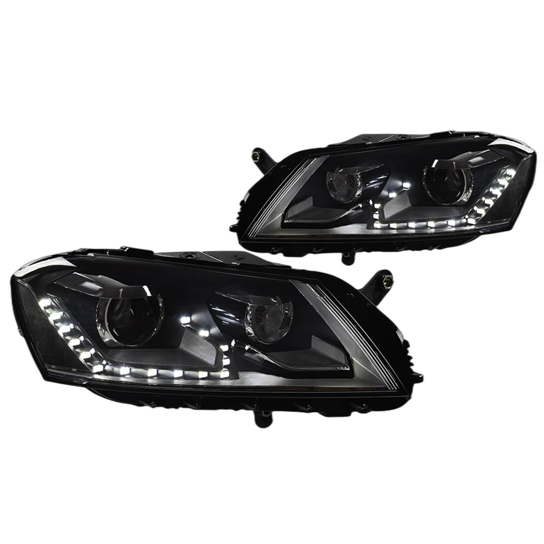 Car Head Lamp for VW Passat B7 20 12-20 16 Passat Europe LED DRL Hid Headlight Angel Eye Bi Xenon Beam Headlights