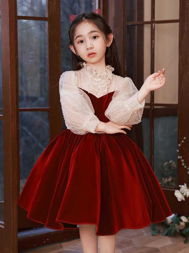 Girl's Dresses Elegant Birthday Sequin Evening Dress Youth Girl Party Frog Wedding Children Vestido G220523
