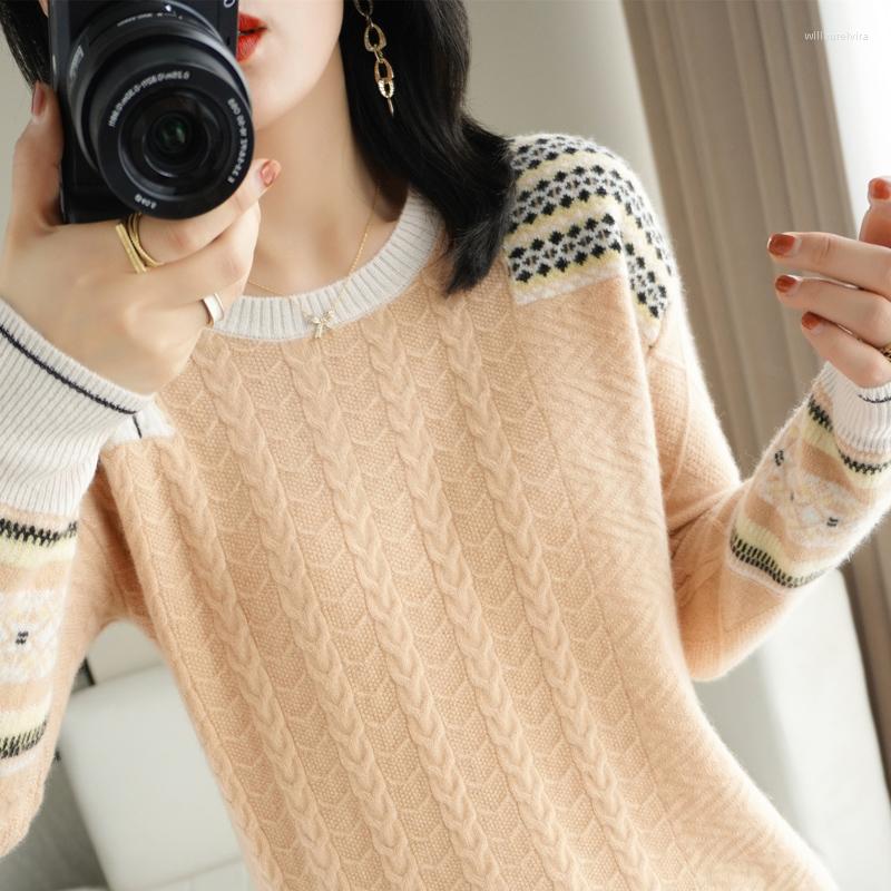 Women' Sweaters Cashmere Sweater Women Winter 2023 Wool Round Neck Knit Pullover Year Fashion Long Sleeve Ladies Tops, Pink
Women' Sweaters Cashmere Sweater Women Winter 2023 Wool Round Neck Knit Pullover Year Fashion Long Sleeve Ladies Tops, Pink