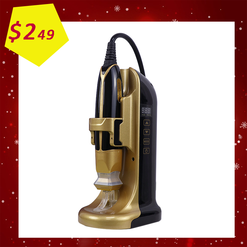 Black Gold mini hifu rf Thermagic Eye Bag Removal vibrating microcurrency anti aging Face Lifting portable skin treatment machine for home beauty sale