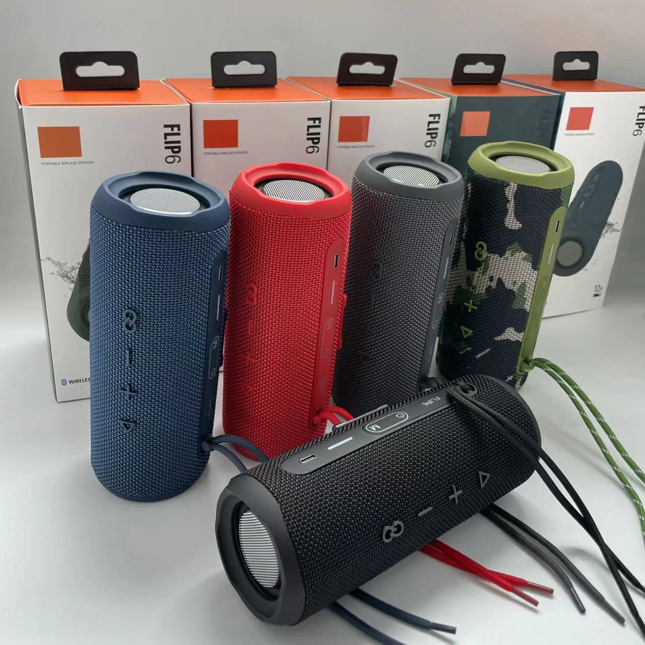 FLIP 6 Wireless Bluetooth Speaker Mini Portable IPX7 FLIP6 Waterproof Portable Speakers Outdoor Stereo Bass Music Track Independent TF Card
FLIP 6 Wireless Bluetooth Speaker Mini Portable IPX7 FLIP6 Waterproof Portable Speakers Outdoor Stereo Bass Music Track Independent TF Card