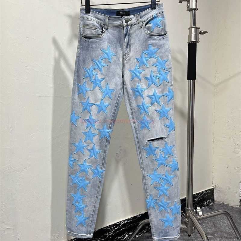 Designer Clothing Amires Jeans Denim Pants 856 Amies Trendy Brand Blue Star Patch Leather PentagrAmies Collage Skin Hole Worn Slp Jeans Mens High Street Fashion Dist
Designer Clothing Amires Jeans Denim Pants 856 Amies Trendy Brand Blue Star Patch Leather PentagrAmies Collage Skin Hole Worn Slp Jeans Mens High Street Fashion Dist