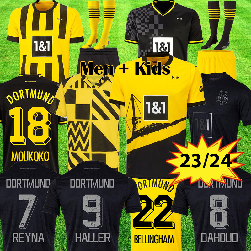 2023 2024 All Black soccer jerseys HALLER Borussia MOUKOKO 22 23 24 football shirt REUS pre match BELLINGHAM HUMMELS REYNA BRANDT Dortmund Special men kids uniforms
2023 2024 All Black soccer jerseys HALLER Borussia MOUKOKO 22 23 24 football shirt REUS pre match BELLINGHAM HUMMELS REYNA BRANDT Dortmund Special men kids uniforms