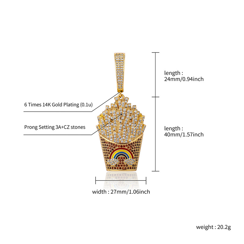 Hip Hop Solid Chip Pendant Necklace Men Women Lover Couple Childen Jewelry Gift