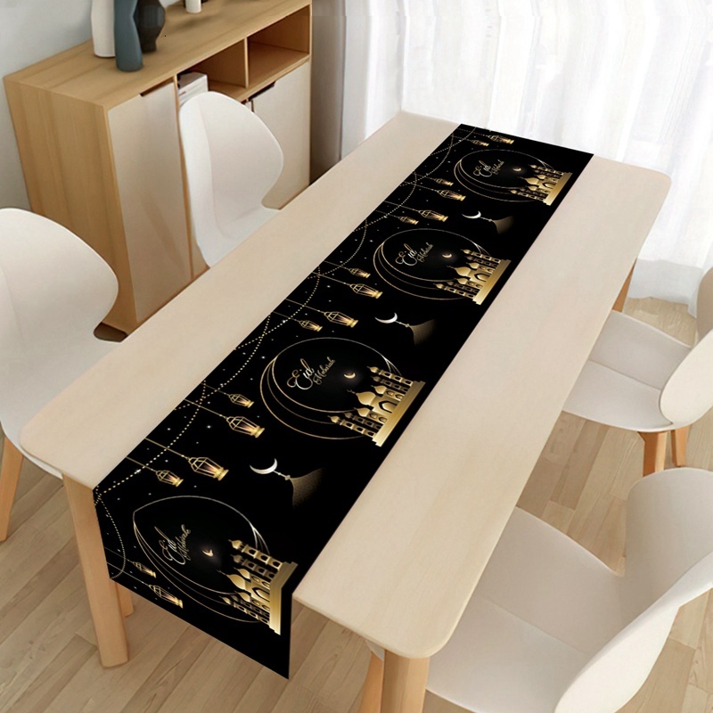 Other Event Party Supplies Ramadan Decoration Table Runner EID Mubarak Decor For Home Tablecloth Kareem Islamic Muslim Eid Al Adha Gifts 230522