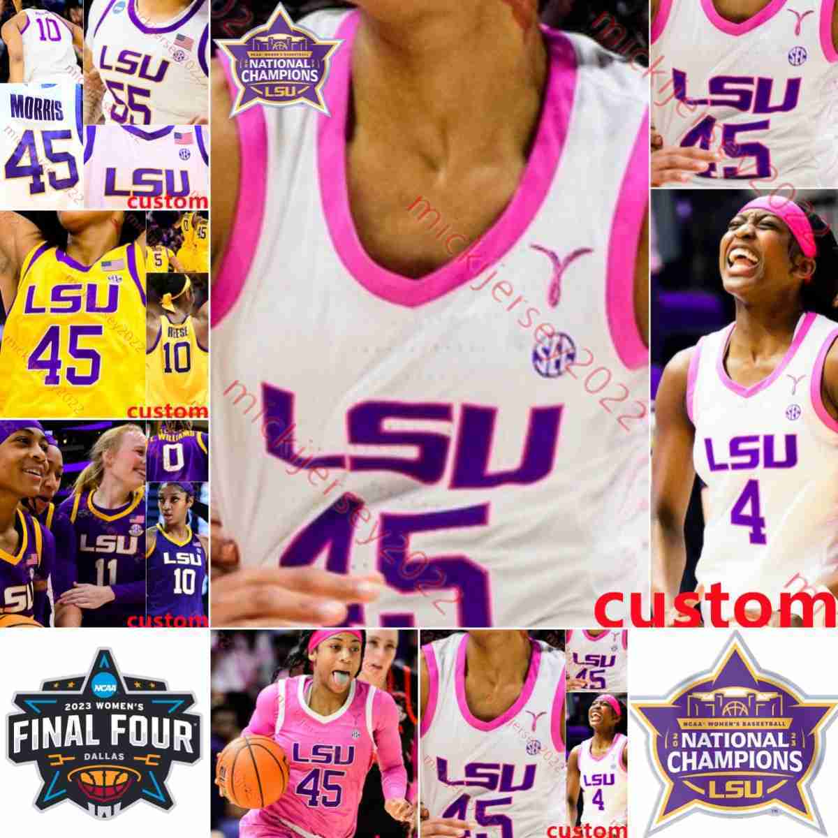 Angel Reese Hailey Van Lith LSU Tigers Womens Basketball Jersey Last-Tear Poa Flau'jae Johnson Kateri Poole Jasmine Carson Hannah Gusters Alexis Morris LSU Jerseys, White pink+2023 final four
Angel Reese Hailey Van Lith LSU Tigers Womens Basketball Jersey Last-Tear Poa Flau'jae Johnson Kateri Poole Jasmine Carson Hannah Gusters Alexis Morris LSU Jerseys, White pink+2023 final four