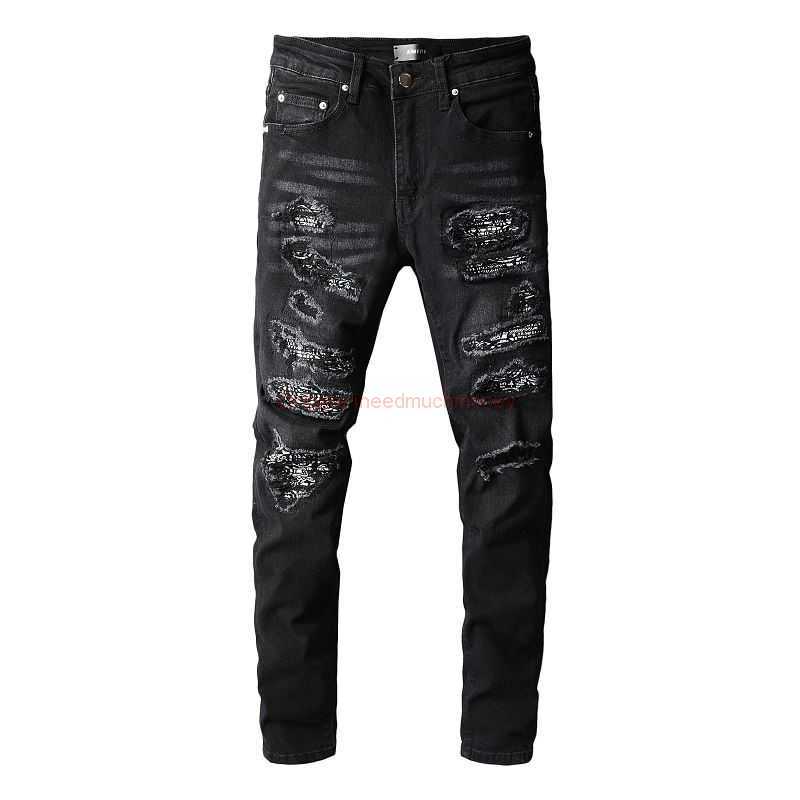 Designer Clothing Amires Jeans Denim Pants Amies 669 Fashion Pants Mens Black Hole Cashew Flower Patch Elastic Slim Pants Jeans Fashion Distressed Ripped Skinny Mot
Designer Clothing Amires Jeans Denim Pants Amies 669 Fashion Pants Mens Black Hole Cashew Flower Patch Elastic Slim Pants Jeans Fashion Distressed Ripped Skinny Mot