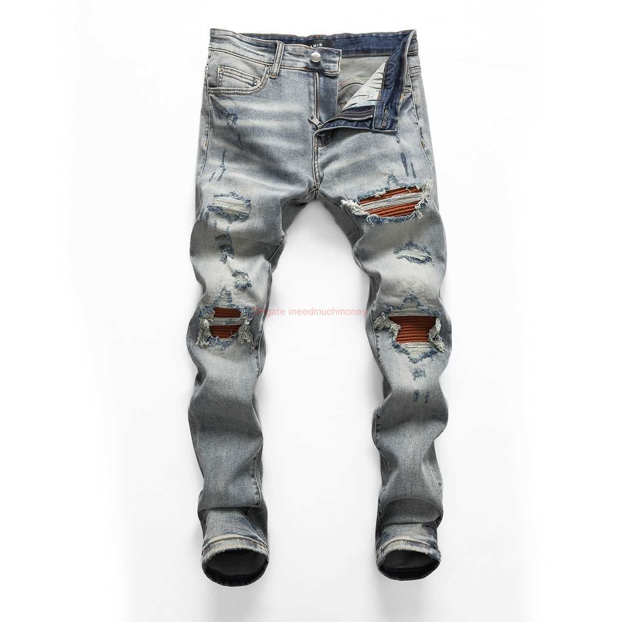 Designer Clothing Amires Jeans Denim Pants Amies 2023 High Street Fashion Brand Mens Wear Broken Brown Patch Jeans Blue Slim Fit Printed Motorcycle Pants 8405 Distre
Designer Clothing Amires Jeans Denim Pants Amies 2023 High Street Fashion Brand Mens Wear Broken Brown Patch Jeans Blue Slim Fit Printed Motorcycle Pants 8405 Distre
