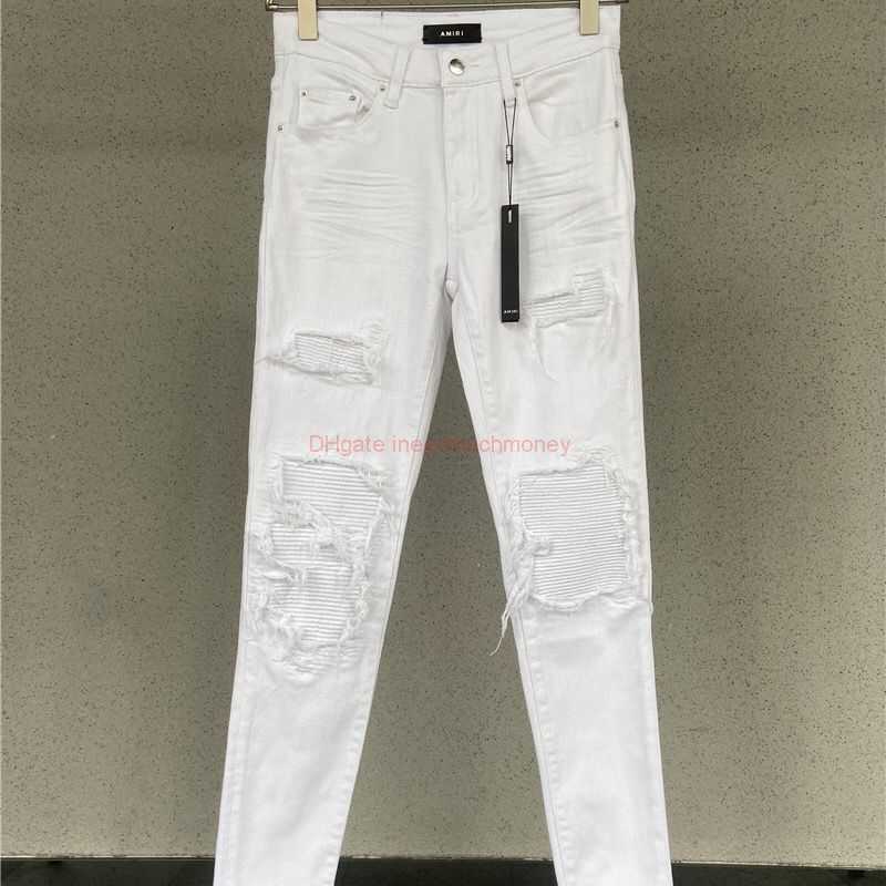 Designer Clothing Amires Jeans Denim Pants Amies Hole Patch White Jeans Mens Youth High Street Trend Slimming Elastic Leg Trousers Trousers Distressed Ripped 2023
Designer Clothing Amires Jeans Denim Pants Amies Hole Patch White Jeans Mens Youth High Street Trend Slimming Elastic Leg Trousers Trousers Distressed Ripped 2023