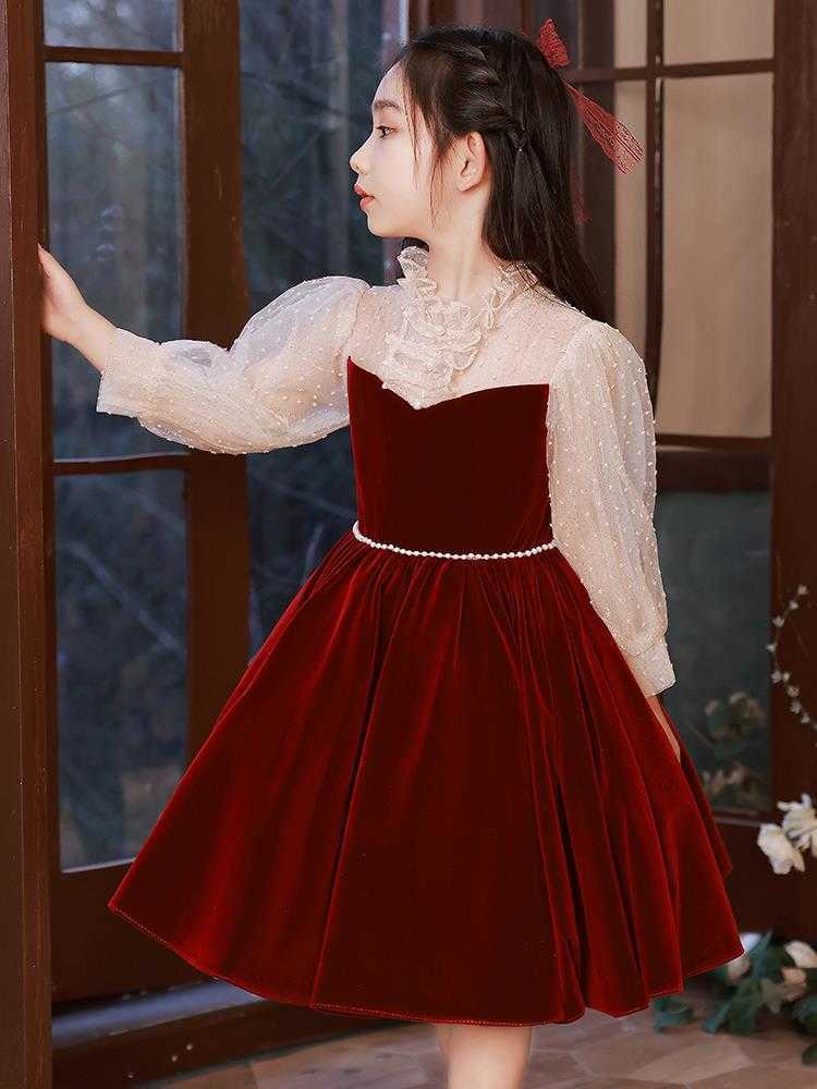 Girl's Dresses Elegant Birthday Sequin Evening Dress Youth Girl Party Frog Wedding Children Vestido G220523