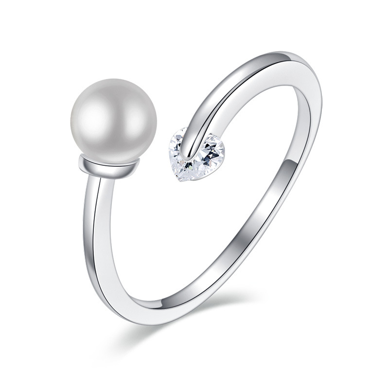 Lover Heart Cubic Zirconia Adjustable Rings for Women Popular Girl's Pearl Ring Jewelry Gift
Lover Heart Cubic Zirconia Adjustable Rings for Women Popular Girl's Pearl Ring Jewelry Gift