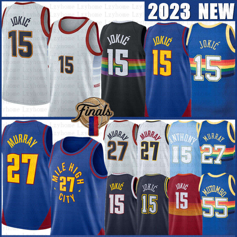 Nikola Jamal Murray Jokic Basketball Jersey Michael Porter Jr. Carmelo Anthony Allen Iverson Aaron Gordon Dikembe Mutombo 2023 City Jersey Blue Retro Shirt 15 27 55 3
Nikola Jamal Murray Jokic Basketball Jersey Michael Porter Jr. Carmelo Anthony Allen Iverson Aaron Gordon Dikembe Mutombo 2023 City Jersey Blue Retro Shirt 15 27 55 3