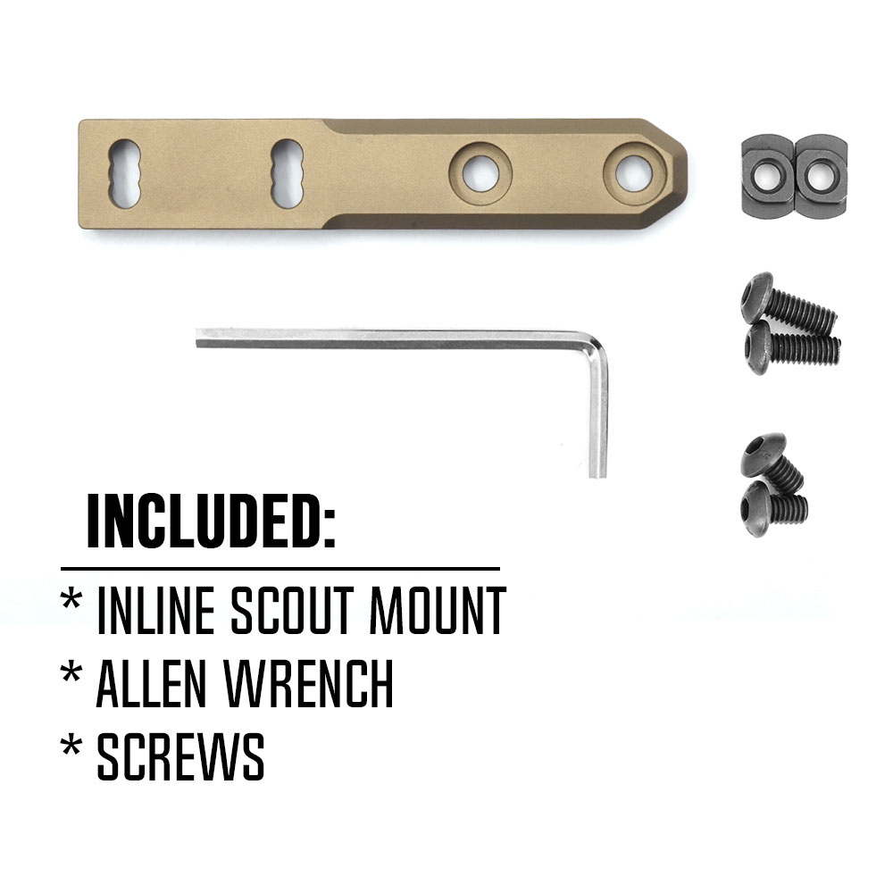 Tactical Inline Scout Mount ISM MLOK Mount For Weaponlight