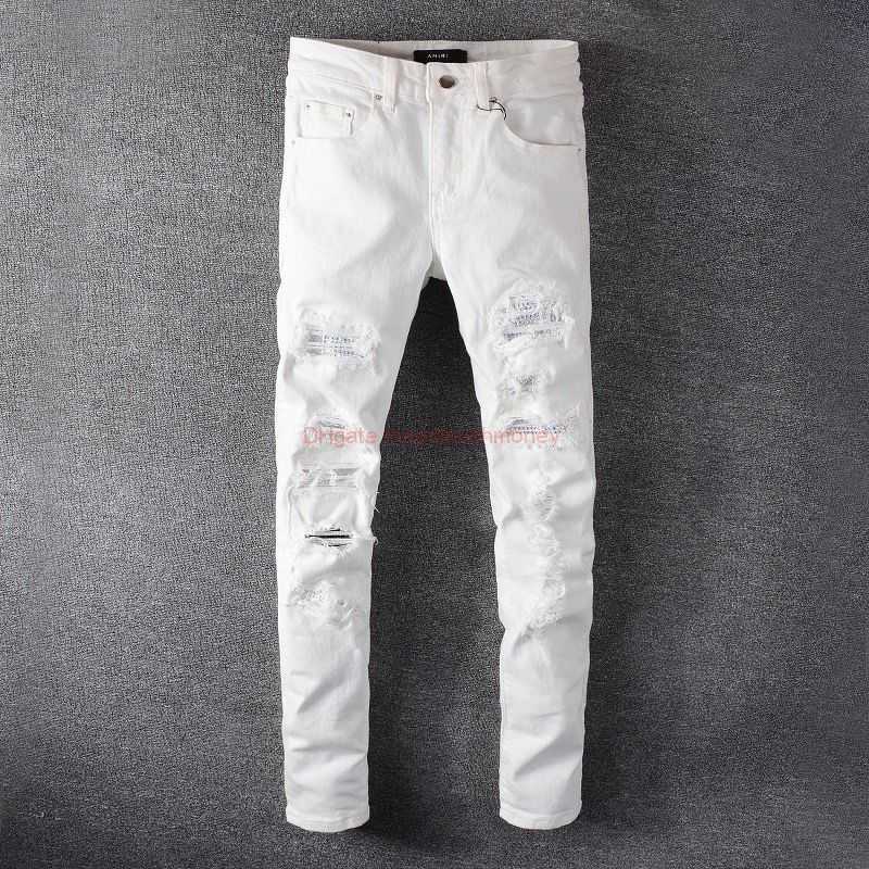 Designer Clothing Amires Jeans Denim Pants 625 Amies Fashion White Diamond Patch Slp Jeans Mens High Street Fashion Brand Elastic Slim Fit Leggings Distressed Rippe
Designer Clothing Amires Jeans Denim Pants 625 Amies Fashion White Diamond Patch Slp Jeans Mens High Street Fashion Brand Elastic Slim Fit Leggings Distressed Rippe