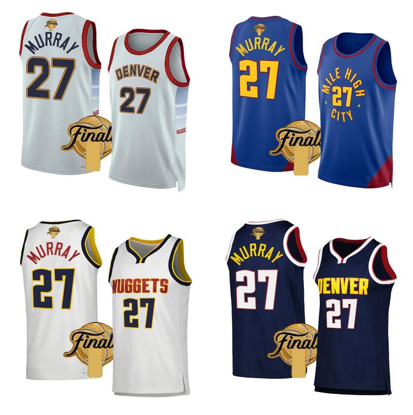 West 15 Jokic 27 Murray Basketball jerseys S-XXL 2023 finals white blue Men Women kids city jersey, With logo
West 15 Jokic 27 Murray Basketball jerseys S-XXL 2023 finals white blue Men Women kids city jersey, With logo